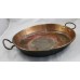 Early Antique Georgian Copper Two Handled Serving Bowl Basin
