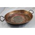 Early Antique Georgian Copper Two Handled Serving Bowl Basin