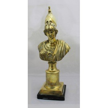 Early Victorian Polished Bronze Grand Tour Bust of Minerva