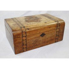 Edwardian Vanity Sewing Box Walnut Tunbridge Ware