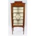 Edwardian Mahogany Glazed Display Cabinet with Painted Decoration