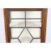 Edwardian Mahogany Glazed Display Cabinet with Painted Decoration