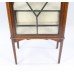 Edwardian Mahogany Glazed Display Cabinet with Painted Decoration