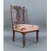 Edwardian Mahogany Nursing Chair with Upholstered Seat