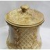 Royal Worcester Gilded Blush Biscuit Jar & Cover 1901