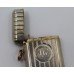 Edwardian Sampson Mordan Solid Silver Vesta Case with Gold Link