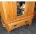 Edwardian Satinwood Double Wardrobe