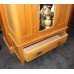 Edwardian Satinwood Double Wardrobe