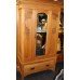 Edwardian Satinwood Double Wardrobe