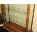 Edwardian Thin Glazed Walnut Bijouterie Display Cabinet