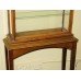 Edwardian Thin Glazed Walnut Bijouterie Display Cabinet