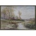 Edwardian English Landscape Watercolour by K E Dalglish