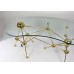 Eichholtz Kidney Shaped Glass Topped Atomic Design Table