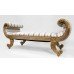 Fine Empire Style Giltwood Window Seat Banquette by Charles-Emile Moinat