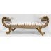 Fine Empire Style Giltwood Window Seat Banquette by Charles-Emile Moinat