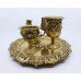 19th c. English Brass Inkwell & Writing Desk Set c.1880