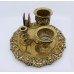 19th c. English Brass Inkwell & Writing Desk Set c.1880