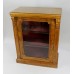 English Mid Victorian Glazed Walnut Pier Cabinet