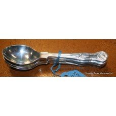 Set of 6 EPNS A1 King's Pattern Coffee Spoons