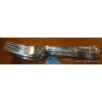 Set of 6 EPNS A1 King's Pattern Dinner Forks