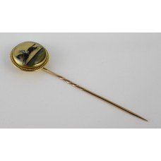 18ct Gold Essex Rock Crystal Horse Racing Stick c.1880