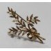 Fine 9ct Gold & Pearl Fern Leaf Brooch