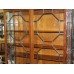 Fine Antique 19th c. Flame Mahogany Glazed Display Cabinet