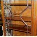 Fine Antique 19th c. Flame Mahogany Glazed Display Cabinet