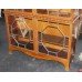 Fine Antique 19th c. Flame Mahogany Glazed Display Cabinet