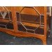 Fine Antique 19th c. Flame Mahogany Glazed Display Cabinet