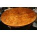 Fine Burr Walnut Carved Gilt Oval Centre Table c.1860