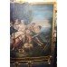 Fine Hand Painted Giltwood Classical Style Four Fold Screen Room Divider