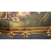 Fine Hand Painted Giltwood Classical Style Four Fold Screen Room Divider