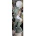 Fine Marble Sculpture of Child Grape Seller Figure on Pedestal