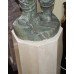 Fine Marble Sculpture of Child Grape Seller Figure on Pedestal