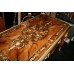 Fine Inlaid Louis XV Style Bureau Plat Writing Table Desk