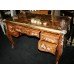 Fine Inlaid Louis XV Style Bureau Plat Writing Table Desk