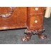 Fine Late 18th c. Mahogany Desk with Carved Feet