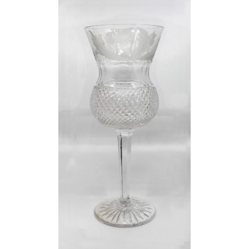 Fine Vintage Edinburgh Crystal Thistle Pattern Wine Glass