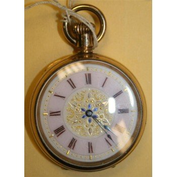 Gold Plated English Fattorini & Sons Pocket Watch