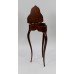 Flame Mahogany Clover Leaf Shaped Lidded Occasional Table