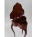 Flame Mahogany Clover Leaf Shaped Lidded Occasional Table