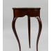Flame Mahogany Clover Leaf Shaped Lidded Occasional Table