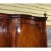 Quality Flame Mahogany Serpentine Fronted Triple Wardrobe Armoire 