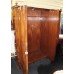 Quality Flame Mahogany Serpentine Fronted Triple Wardrobe Armoire 