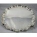 Fine Edwardian Sterling Silver Salver Footed Tray Fully Hallmarked London 1908