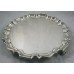 Fine Edwardian Sterling Silver Salver Footed Tray Fully Hallmarked London 1908