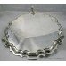 Fine Edwardian Sterling Silver Salver Footed Tray Fully Hallmarked London 1908
