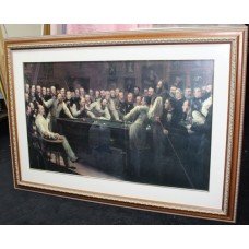 Framed Print of 'The Billiard Room' by Henry O'Neil