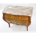 French Marble Topped Bombe Form Commode